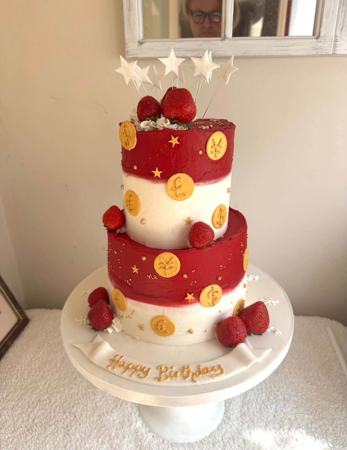 Singapore inspired cake