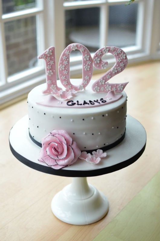 102! birthday cake