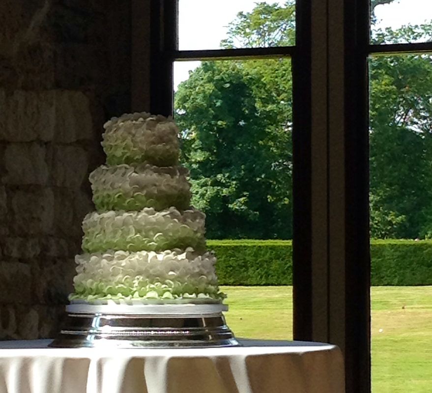 Ruffles wedding cake at Lulworth Castle