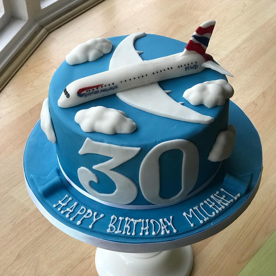 Pilots aeroplane birthday cake
