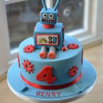 Robot birthday cake