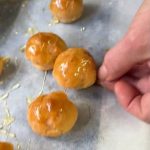 Individually hand dipped into molten caramel to achieve the crunch! Cannot use gloves for protection as these would melt.