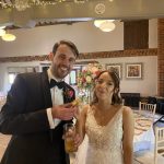 Newlyweds tasting their Croquembouche! Video of their feedback on my Instagram page 2nd August 2025