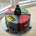 Superheroes cake with sugar Batman