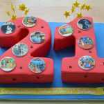 21 Toon Town personalised birthday cake.