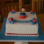 Superman Christening cake