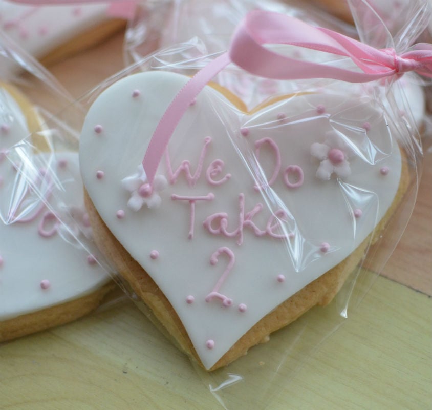 Cookie favours for a re-marriage
