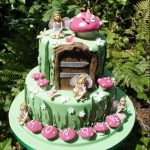 Fairy toadstool cake 2 tier