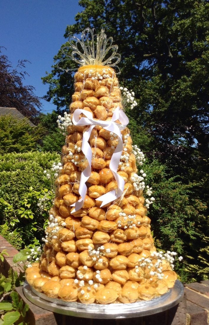Croquembouche delivered to Careys Manor