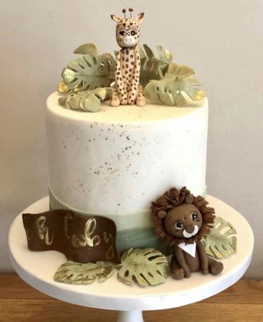 Baby shower cake Jungle cake