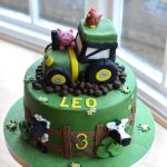 Tractor birthday cake